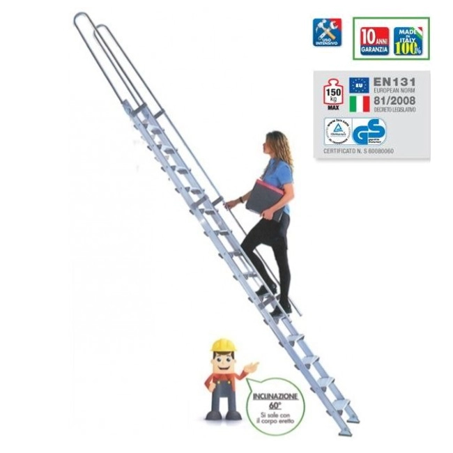 Vendita online Scala da appoggio 8 gradini S15/23